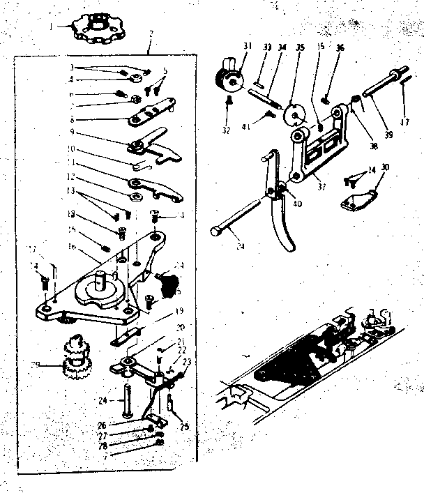Geared cam assembly