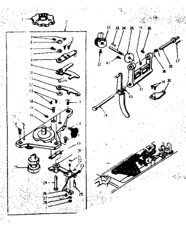 Geared cam assembly
