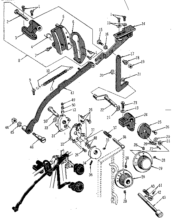 Zigzag guide assembly