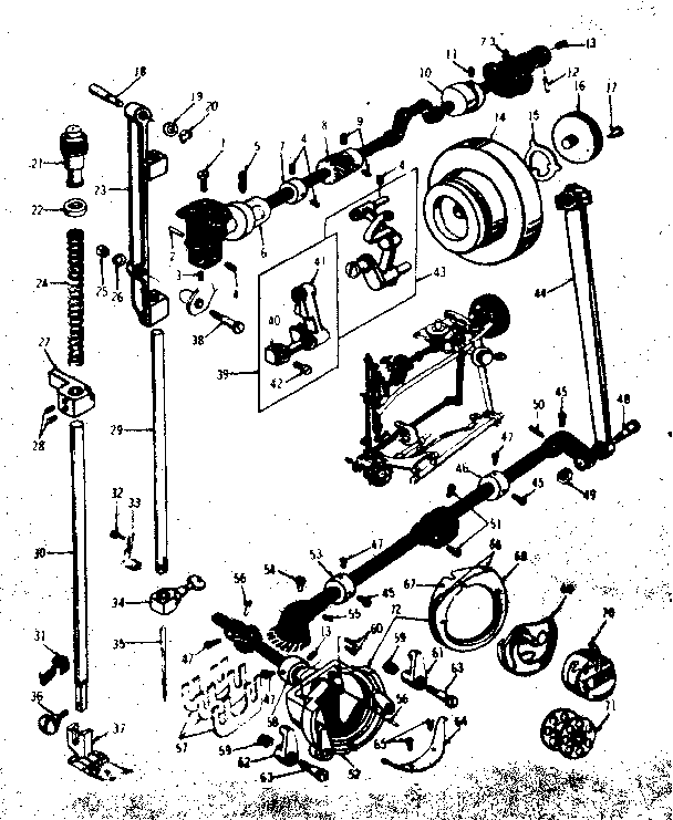 Presser bar and shuttle  assembly