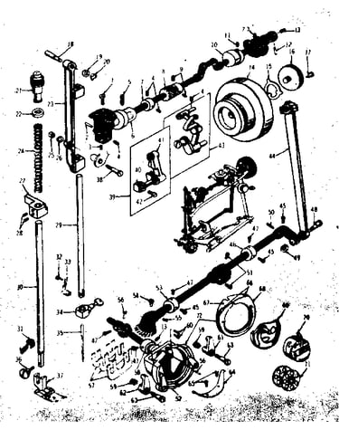 Presser bar and shuttle  assembly