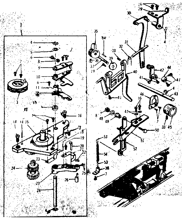 Zigzag guide assembly