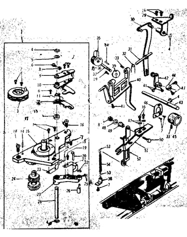 Zigzag guide assembly