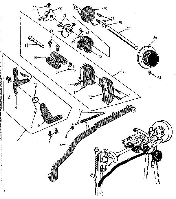 Geared cam assembly