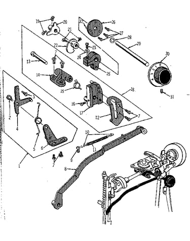 Geared cam assembly