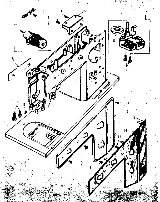 Bobbin winder and control panel