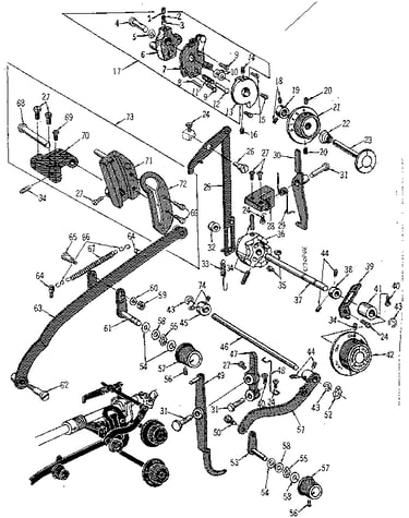 Zigzag guide assembly
