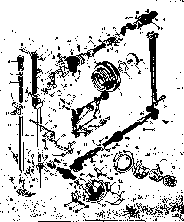 Presser bar and shuttle assembly