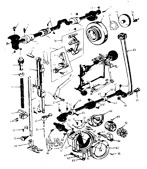 Presser bar and shuttle assembly