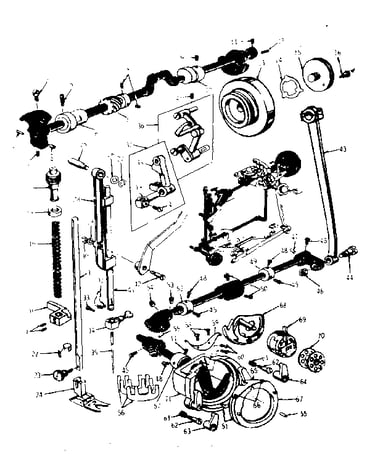 Presser bar and shuttle assembly