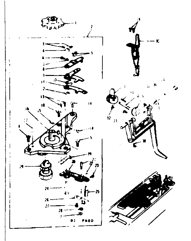 CAM DRIVER AXLE AND BASE