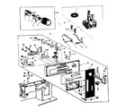 Kenmore 158842 bobbin winder and tension assembly diagram