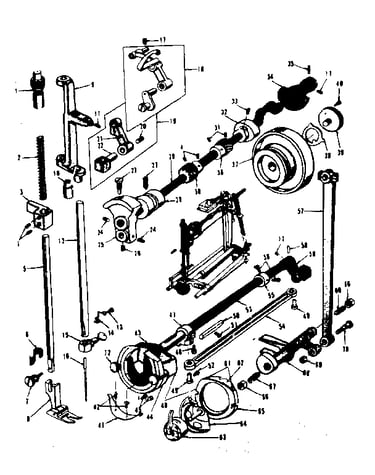Presser bar and shuttle assembly