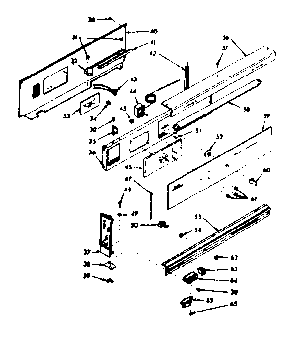 Backguard section