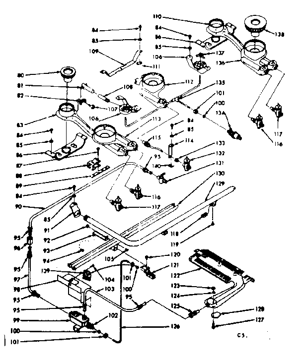 Burner section