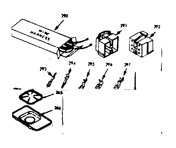 Wire harness and components