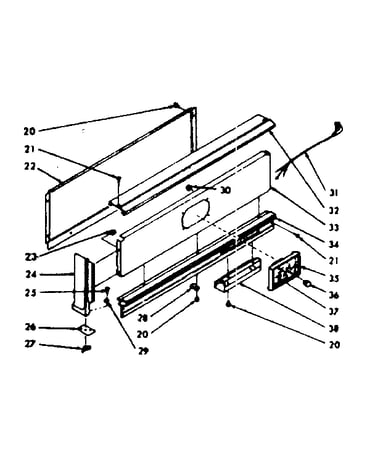 Backguard section