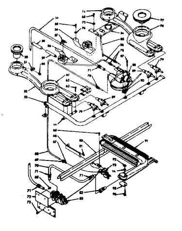 Burner section