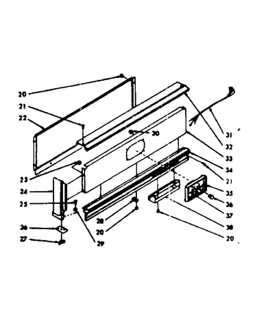 Backguard section