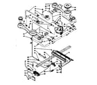 Kenmore 1037406800 burner section diagram