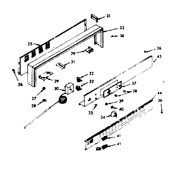 Backguard section