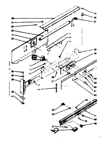 Backguard section