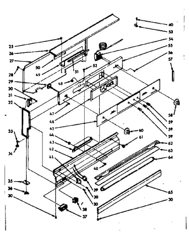 Backguard section