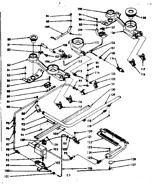 Burner section