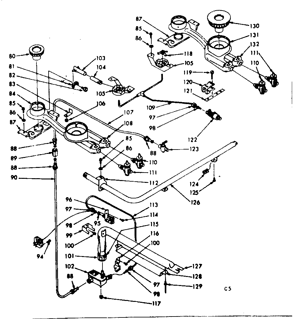 Burner section