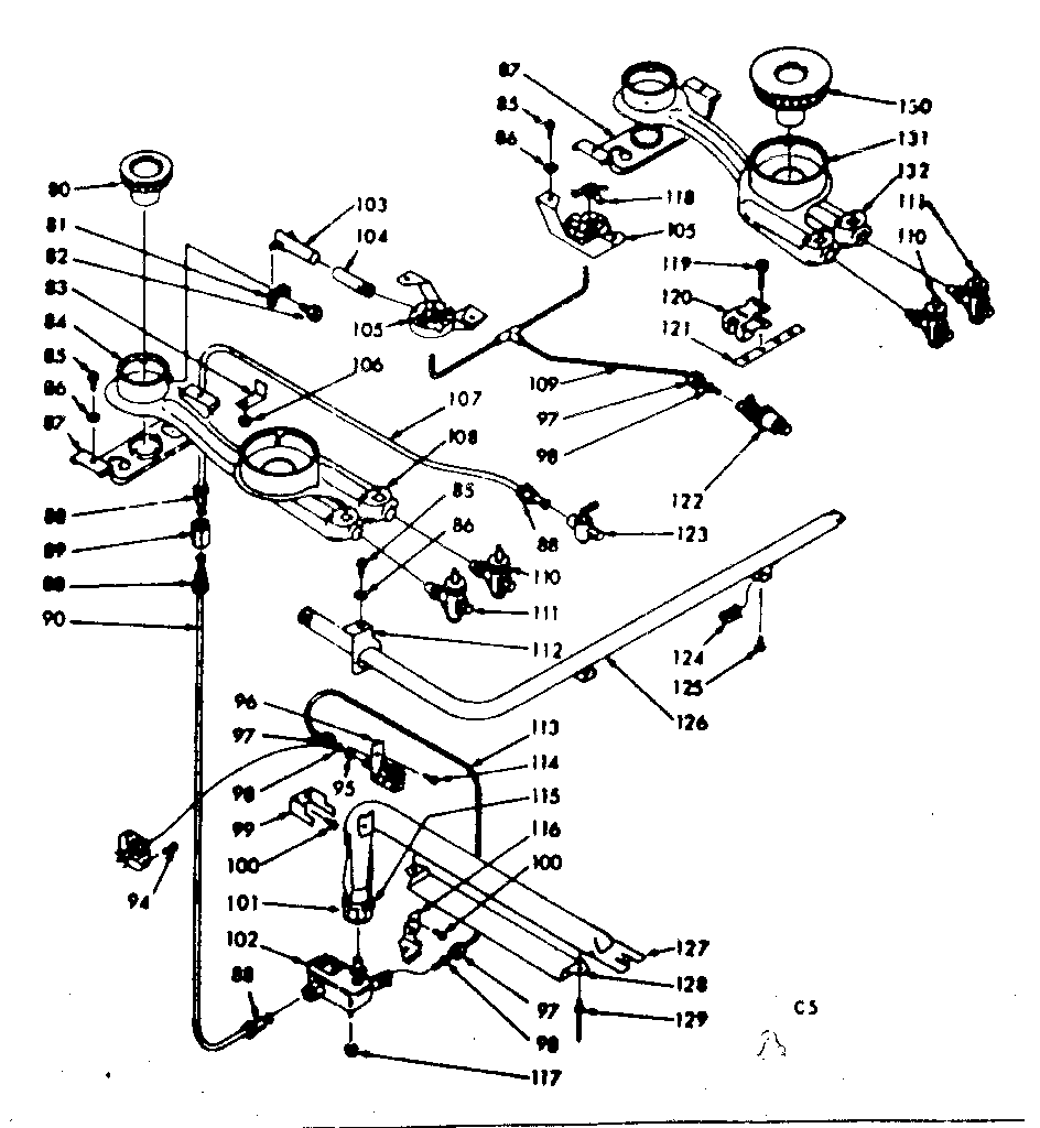 Burner section