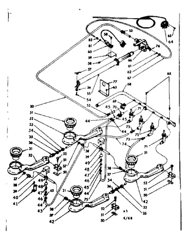 Burner section