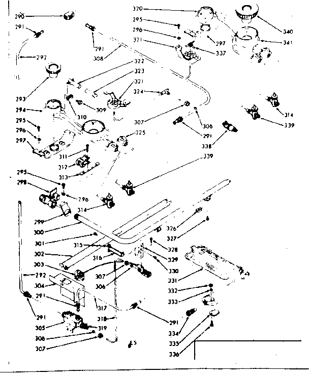 Lower burner section