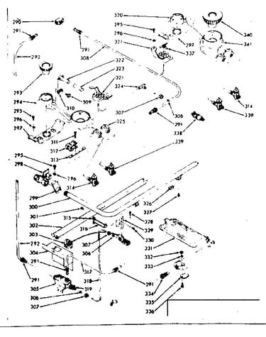 Lower burner section