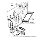 Kenmore 1037846800 upper & lower oven burner section diagram