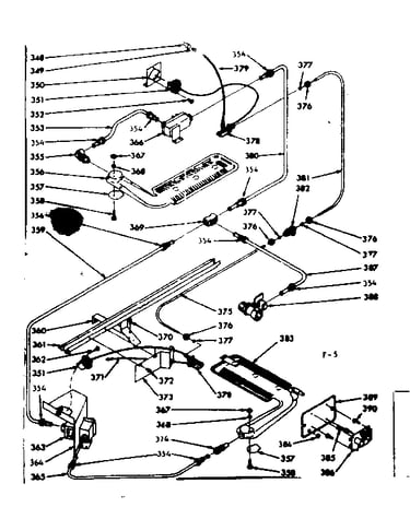 Upper & lowet oven burner section
