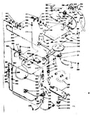 Upper and lower oven burner section