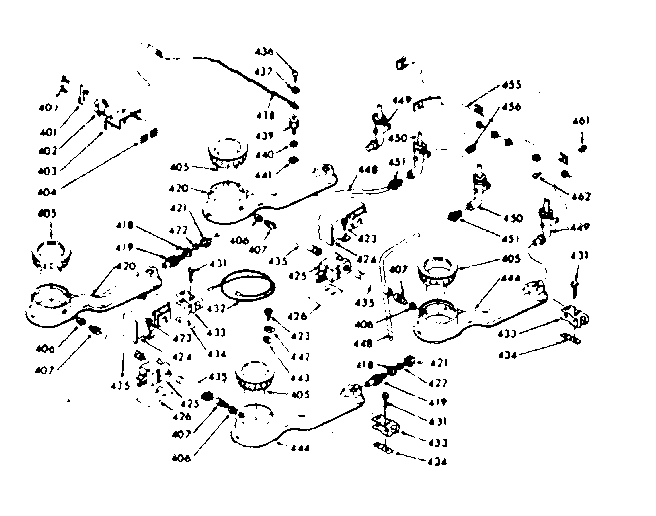 Surface unit burner section