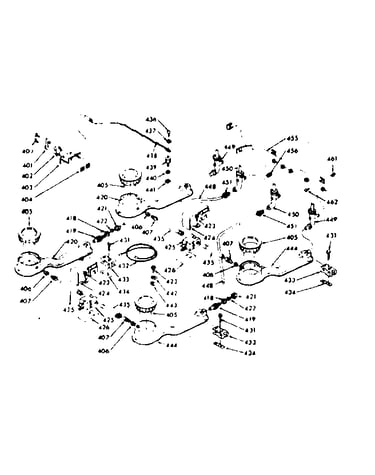 Surface unit burner section