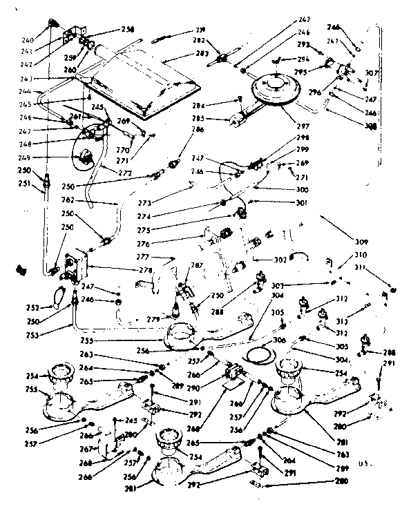 Burner section