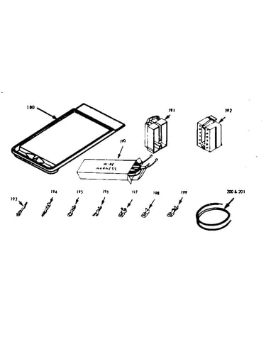 Wire harnesses, components & set-on griddle