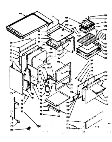 Body section and optional set - on griddle
