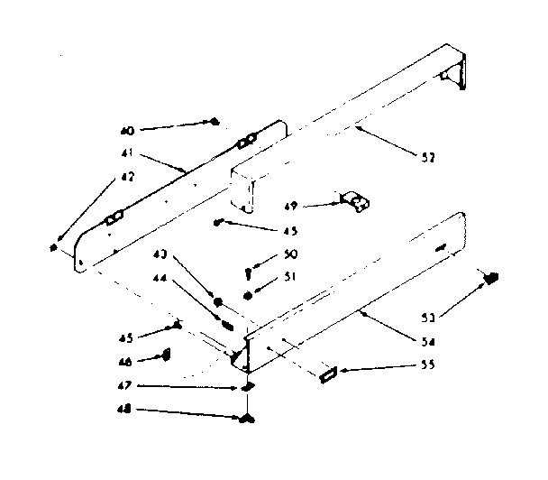 Backguard section
