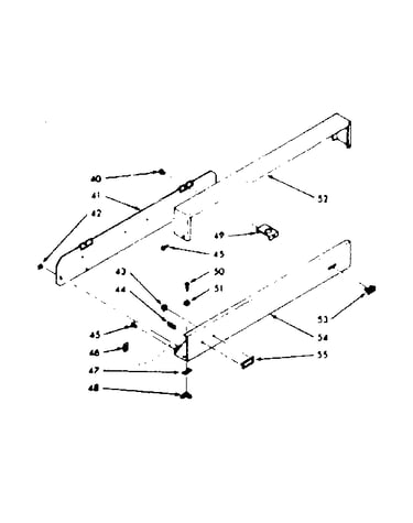 Backguard section