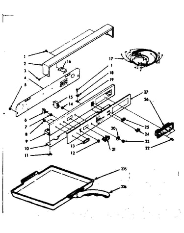 Backguard section