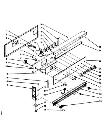 Backguard section