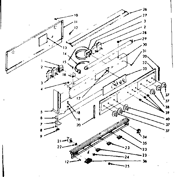 Backguard section