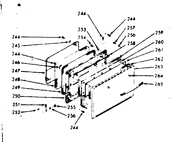 OVEN DOOR SECTION