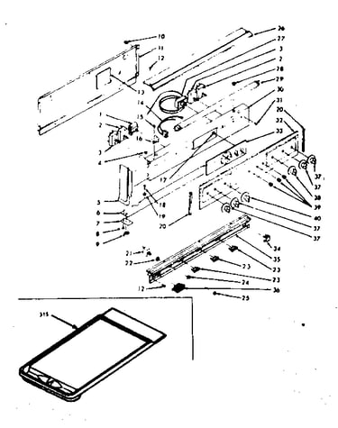 Backguard section