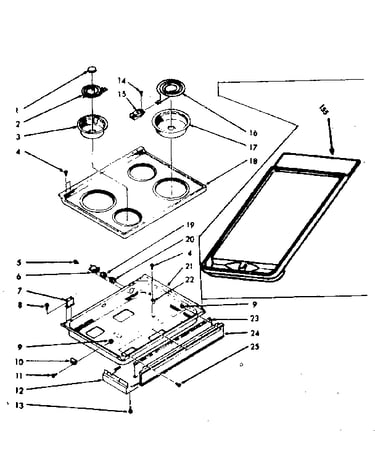 Main top section & opt. set-on griddle