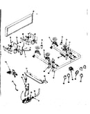 Backguard & top burner section